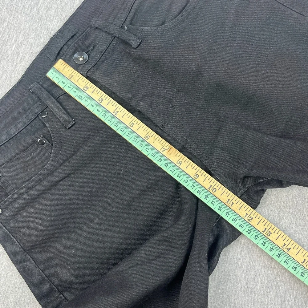 Unbranded Brand Selvedge Jeans Men 29 *Fits 31x34 Black UB244 Taper Stretch 11oz